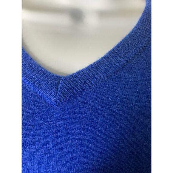 Vintage QI New York 100% Cashmere Sweater Men's Size XL Long Sleeves V-Neck Top - Picture 5 of 7